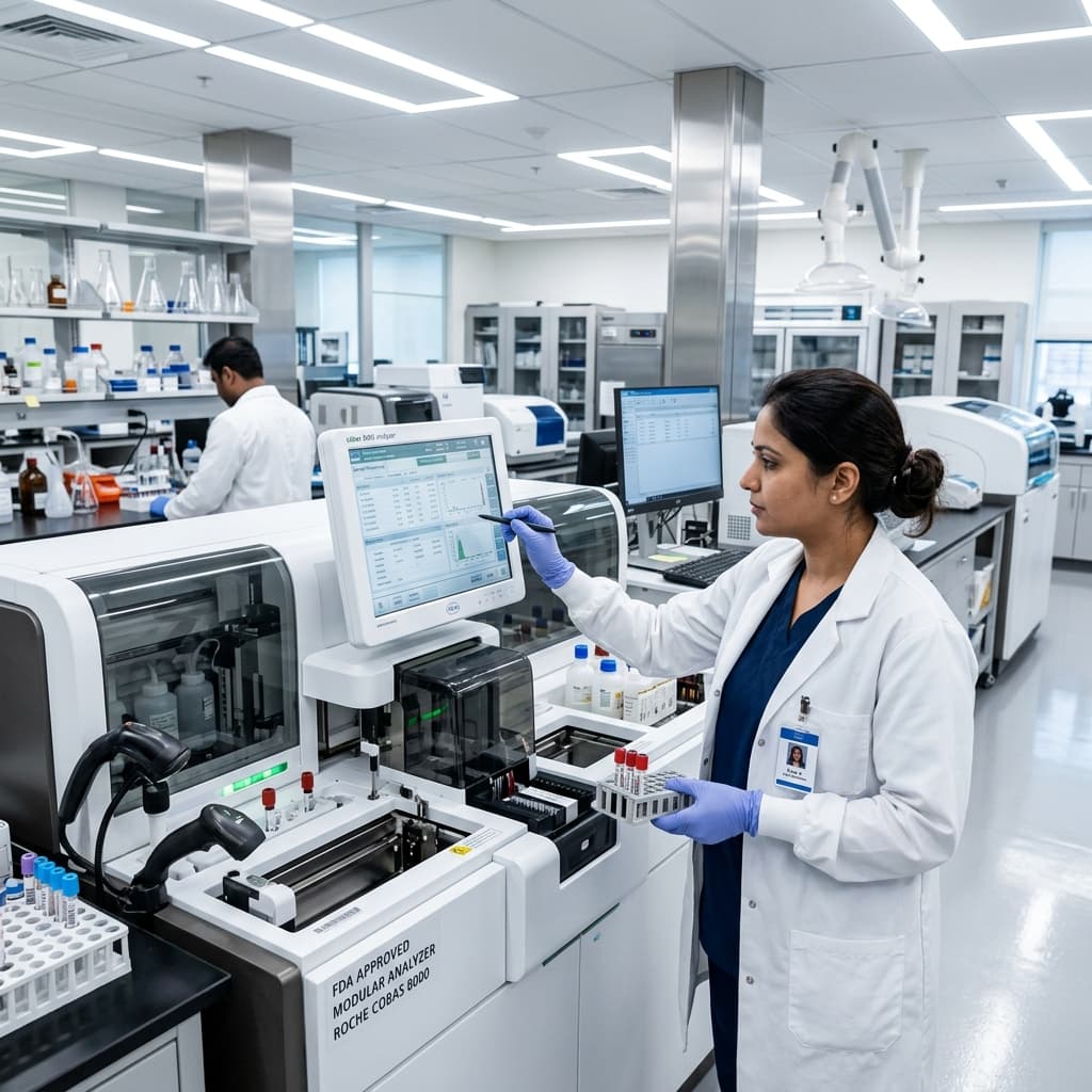 State of the art automated analyzer facility image 1